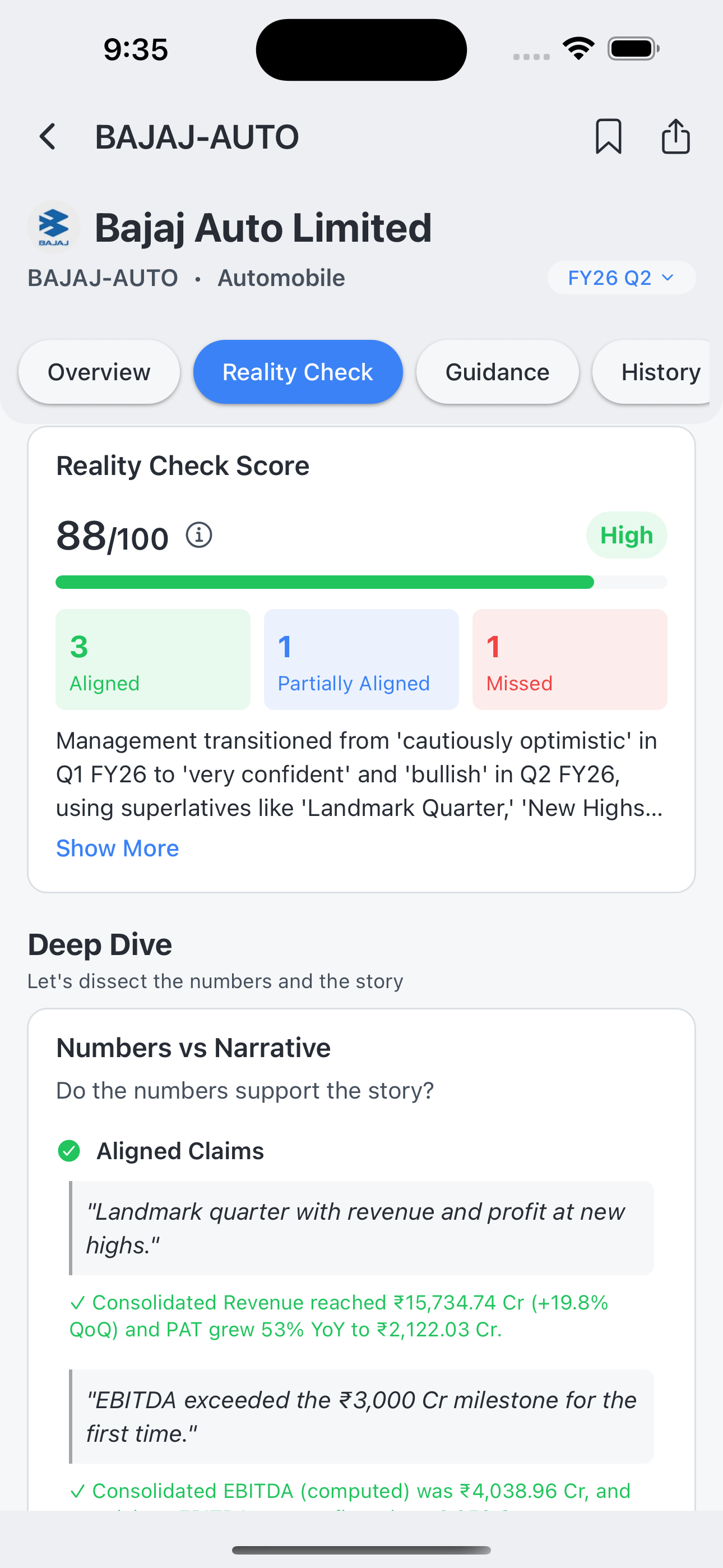 EarningsStreet App Screenshot 2